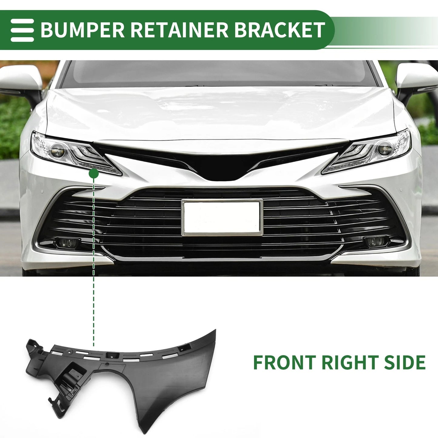 1pc Right Front Bumper Retainer Bracket No.A2538850865 for Mercedes Benz GLC300 (2016–2023)