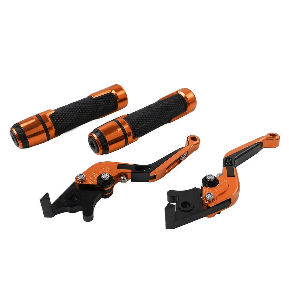 CNC Orange Extendable Brake Clutch Lever Set for Honda VFR1200 (2010-2016)