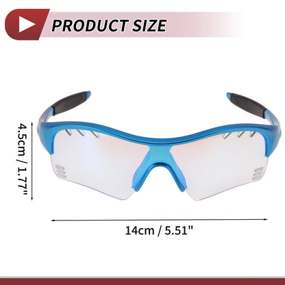 Motorcycle Riding Goggles for Motorcycle (Light Blue Lens, Blue Frame)