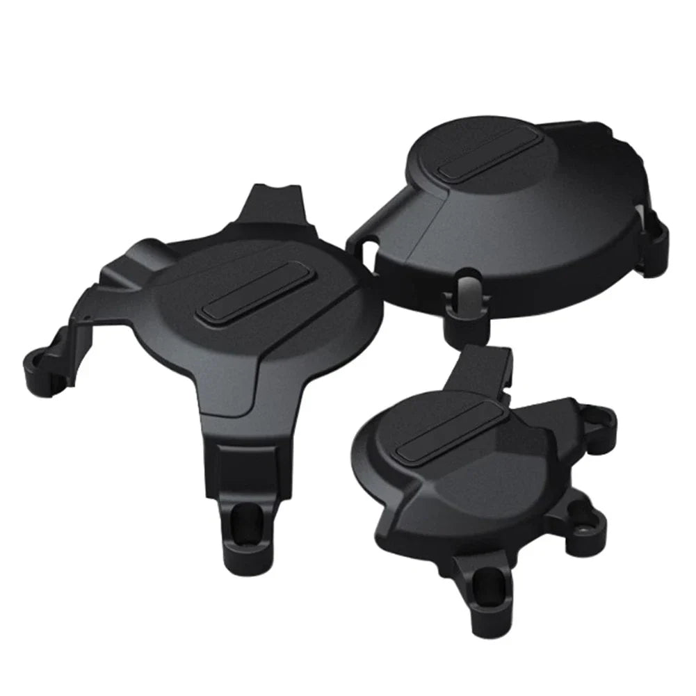 Black Motorcycle Engine Cover Protector Set for Honda CBR600RR (07-24)