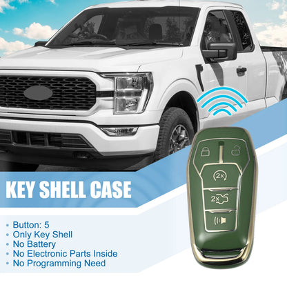 TPU Remote Key Fob Case Cover 5 Button for Ford Fusion F150 Mustang (2013–2020)