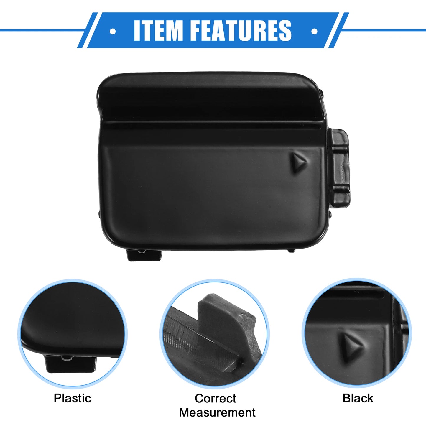 Tow Hook Cover for BMW 550i 528i 535i (2008–2010) - Black