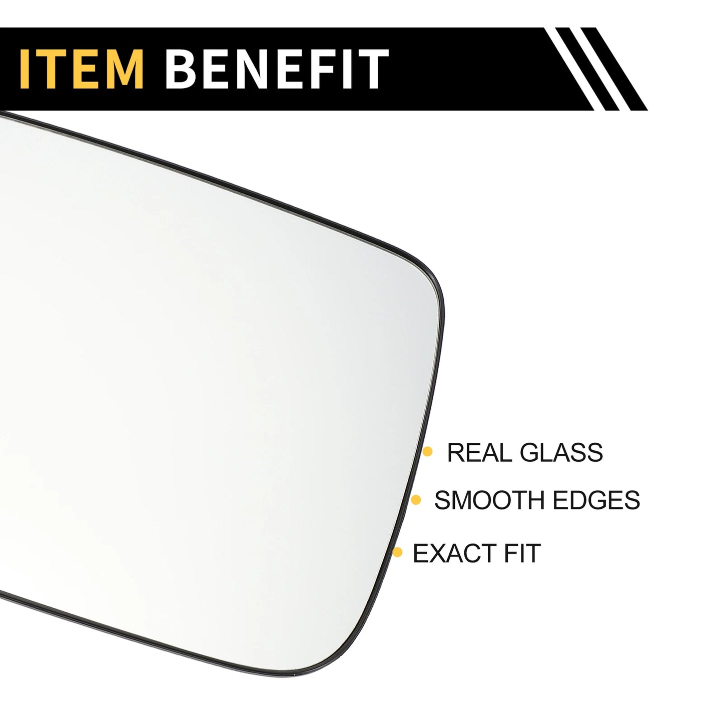 Heated Left Mirror Glass for Dodge Ram 1500 2500 (No. 68067727AA)