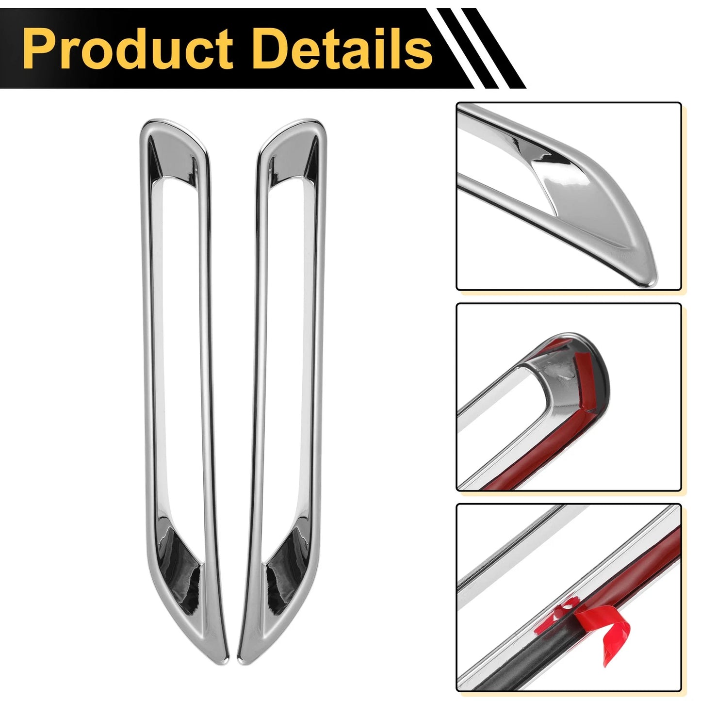 Set of 2 Fog Light Cover Trim for Toyota RAV4 (2019–2025) Plating