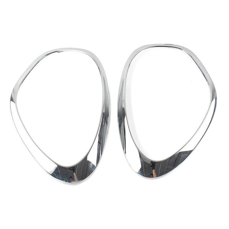 2X Chrome Headlight Trim Ring Bezel Cover for MINI R60 Cooper Countryman (2011–2016)