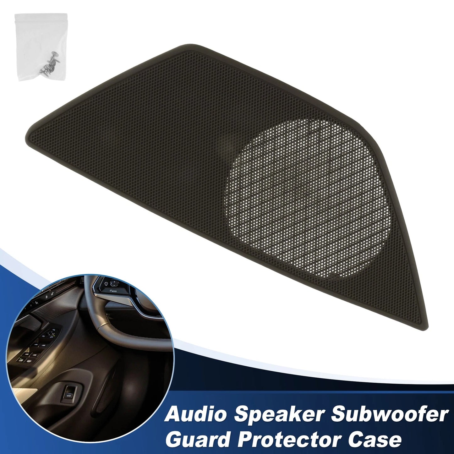 Speaker Grills Cover for BMW 5 Series (2010–2017) Right Side Door Mocha