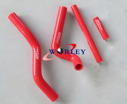 Silicone Red Radiator Hose Kit for Suzuki RM125 (2001–2008)