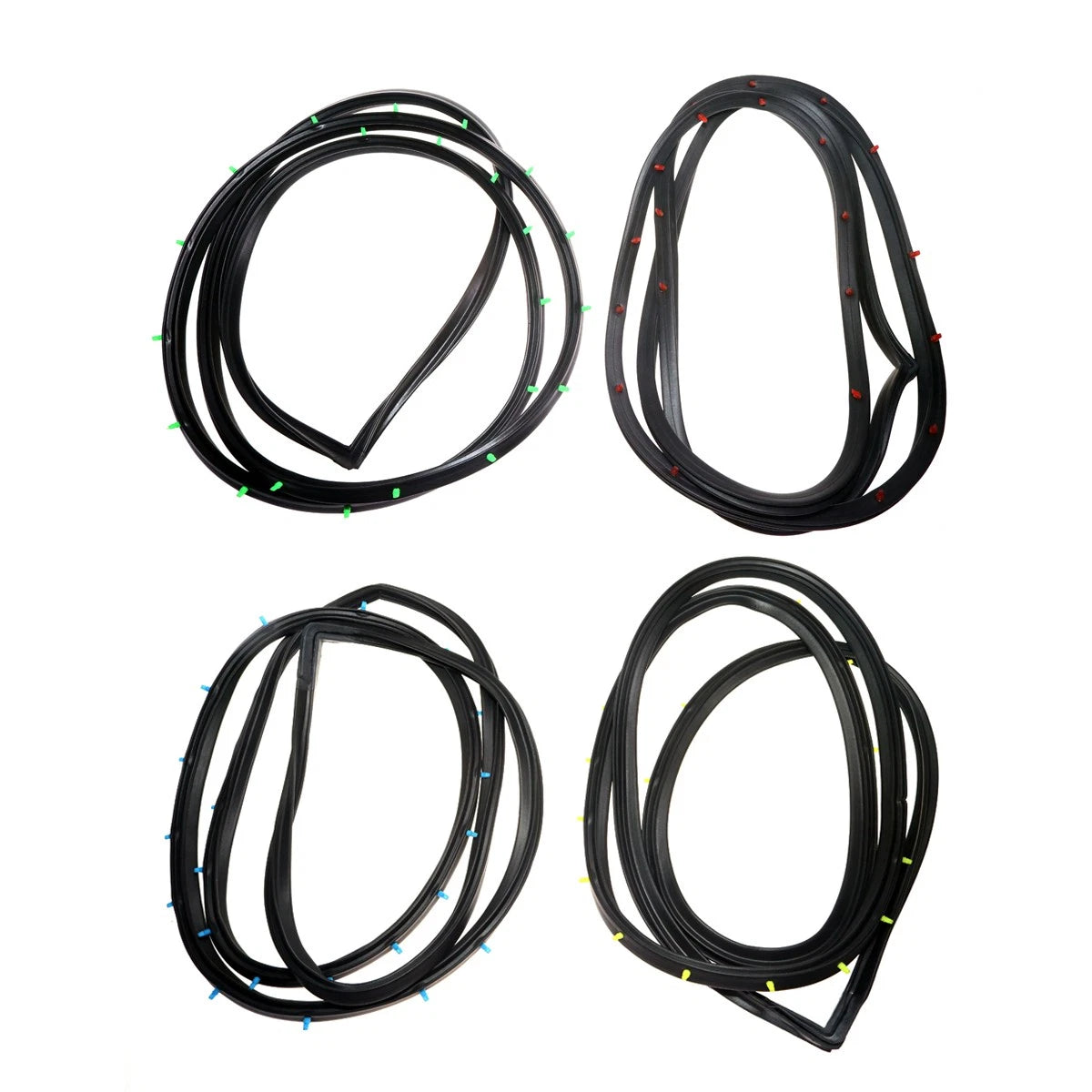 Set of 4 Door Weatherstrips for Toyota Corona Mark II (RX10–RX13)
