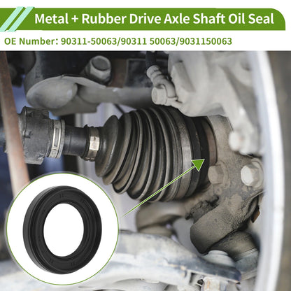 Drive Axle Shaft Oil Seal Left for Toyota Camry (2004–2020) No. 90311-50063