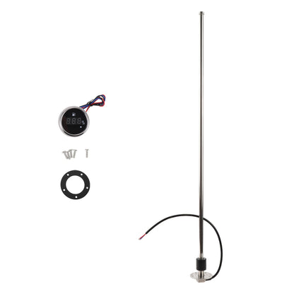 Fuel Sending Unit and Gauge Kit 0-190 Ohm for Boat Car Vehicle (0-190)