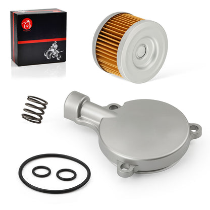 Oil Filter Cover with Spring O-Ring for Honda Rancher 350 TRX350FM (2000–2006)