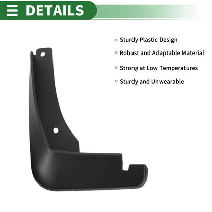 Mud Flaps Splash Guards for Chevrolet Monza 2019-2024 with Mount Accessories