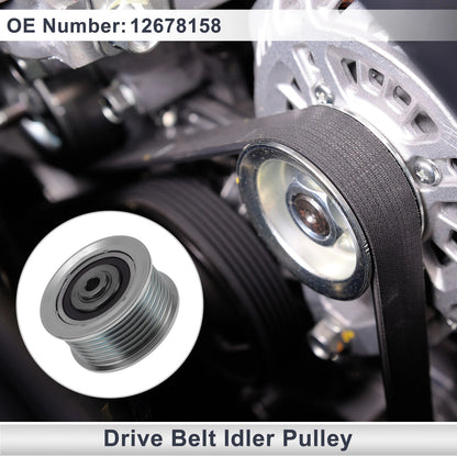 Drive Belt Idler Pulley for Buick Lacrosse (2018–2019) No. 12678158 Steel