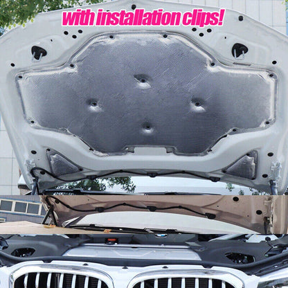 Cotton Hood Engine Sound Insulation Soundproof Pad for BMW X3 X4 (2018–2024)