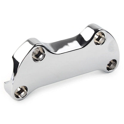 1" Bar Smooth Handlebar Riser Top Clamp Chrome for Harley Dyna Softail Sportster