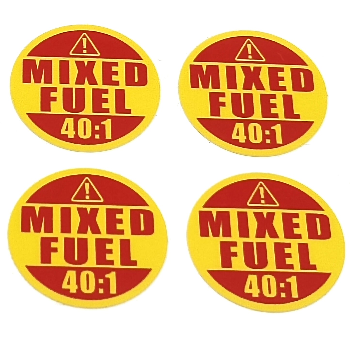 42X Weatherproof Fuel 40:1 Stickers for Mixed Fuel Applications