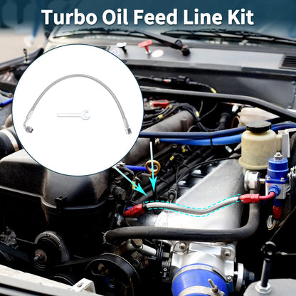 AN-4 Turbo Oil Feed Line Kit