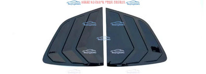 Glossy Black Rear Window Triangle Louver Cover Trim for VW Tiguan (2018-2024)