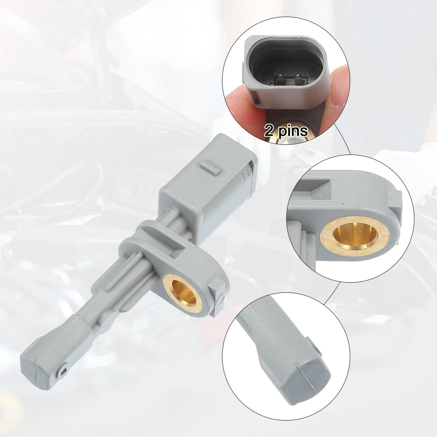 ABS Sensor Set of 2 for Audi A3, Volkswagen Golf (No.WHT003864A)