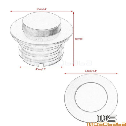 Pop-Up & Dummy Fuel Tank Cap Kit for Harley Fat Boy FLFB, FLDE (2018-2023)