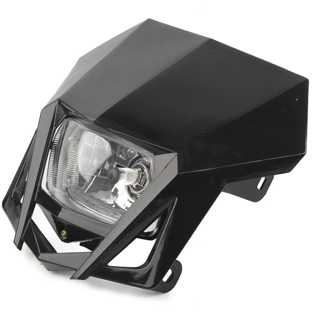 12V H4 Black Headlight Fairing for Kawasaki KLX, Yamaha