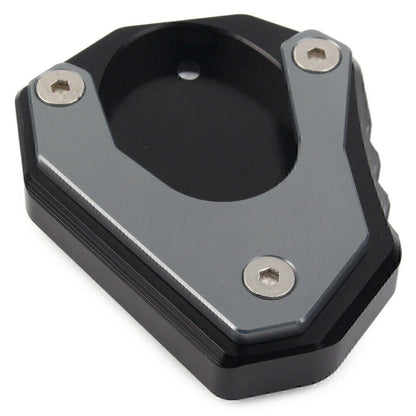 CNC Gray Foot Stand Side Extension Plate for KAWASAKI Ninja 400, Versys 650, KLX 250