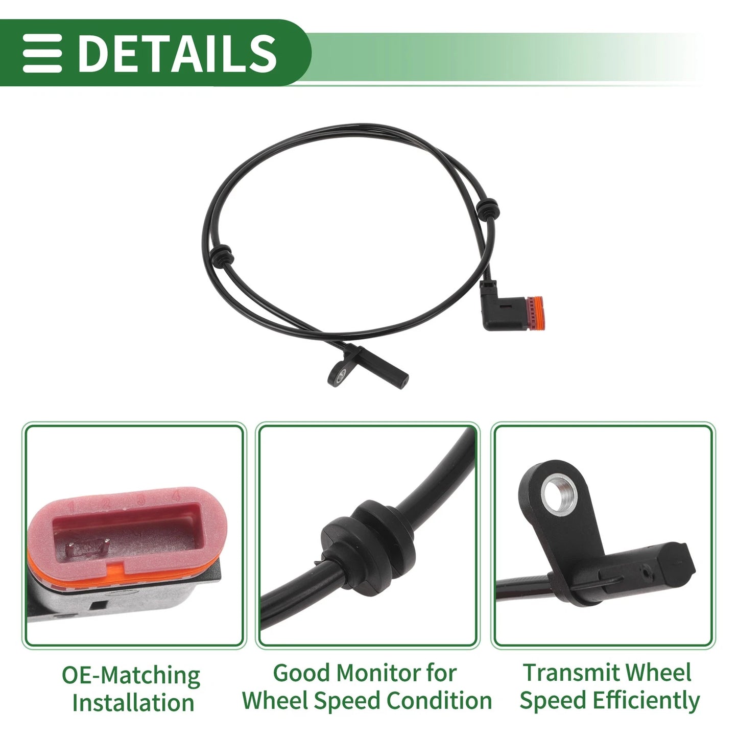 ABS Wheel Speed Sensor No.A2045401317 for Mercedes-Benz GLK250 (2013–2015)