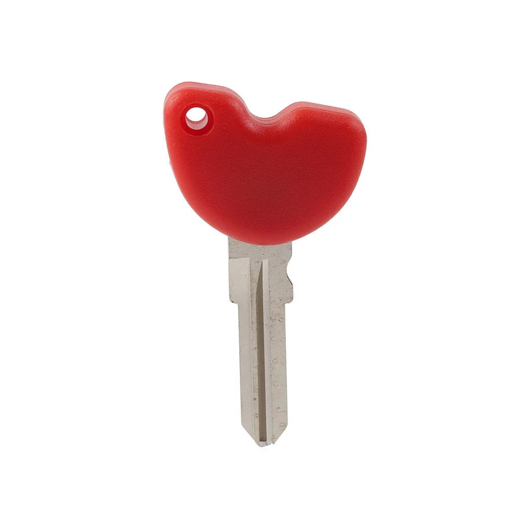 Uncut Blade Blank Key for Vespa Piaggio 3VTE Fly 125 200 GTS250 300 Red