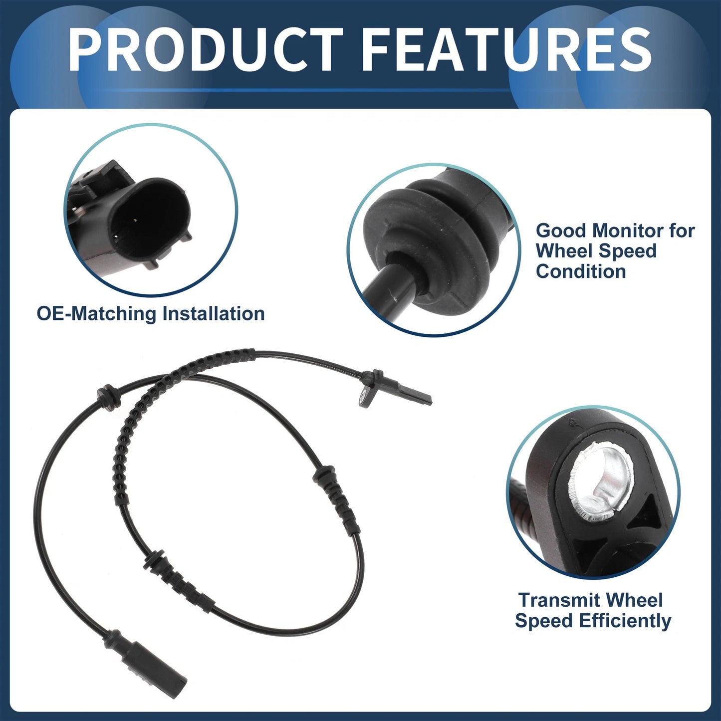 ABS Wheel Speed Sensor No. 68246922AA for Jeep Renegade (2015–2020)