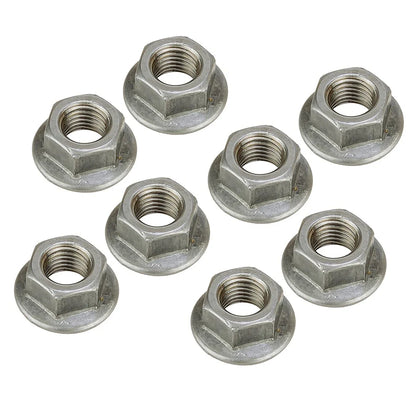 8 x M10 x 1.25 Stainless Steel Hex Flange Nuts