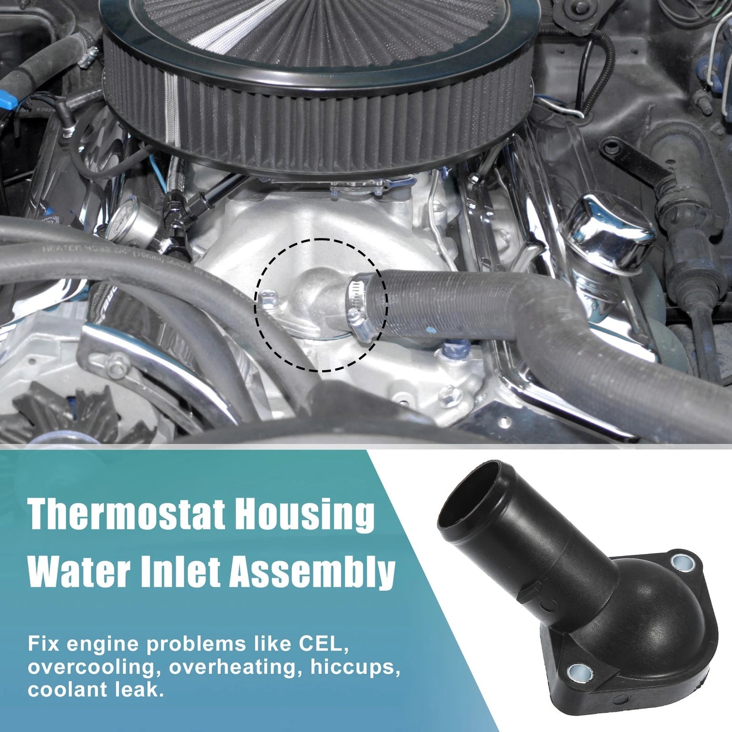 Engine Coolant Thermostat Housing Assembly for Toyota Corolla (2003–2008)