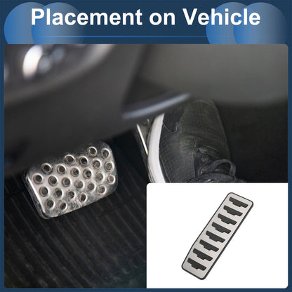 Footrest Pedals Cover for Land Rover Range Rover Evoque (2012–2019) Silver Tone