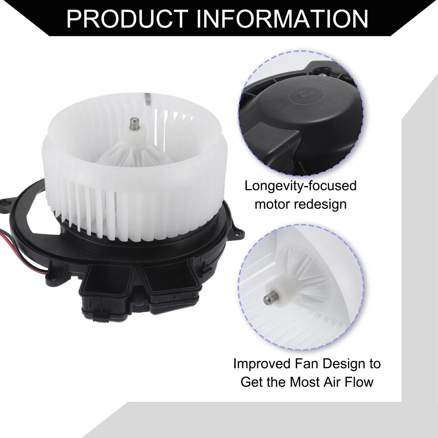 HVAC Heater Blower Motor Assembly for Mercedes-Benz GL350 GL450 (2010-2012)