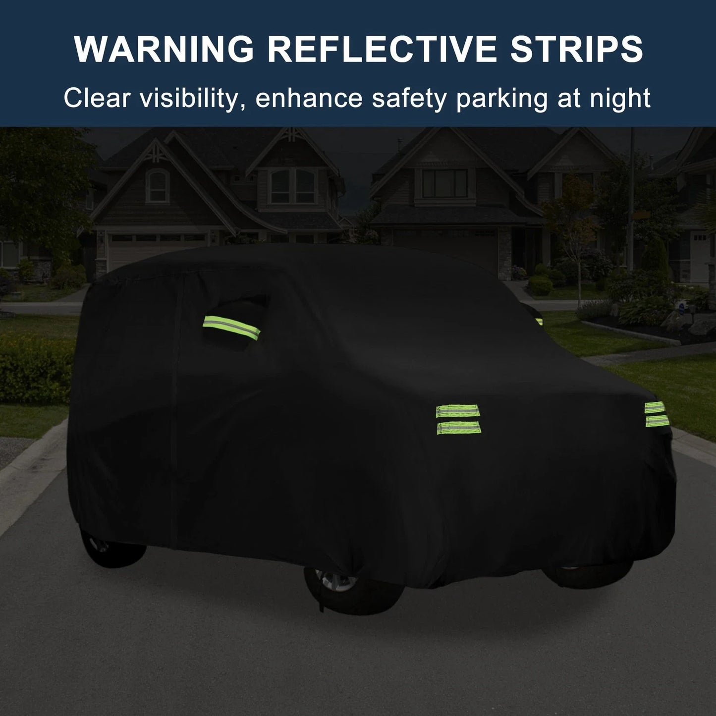 Waterproof Car Cover for Honda N-BOX, Inner Cotton, Black, 350x148x165cm