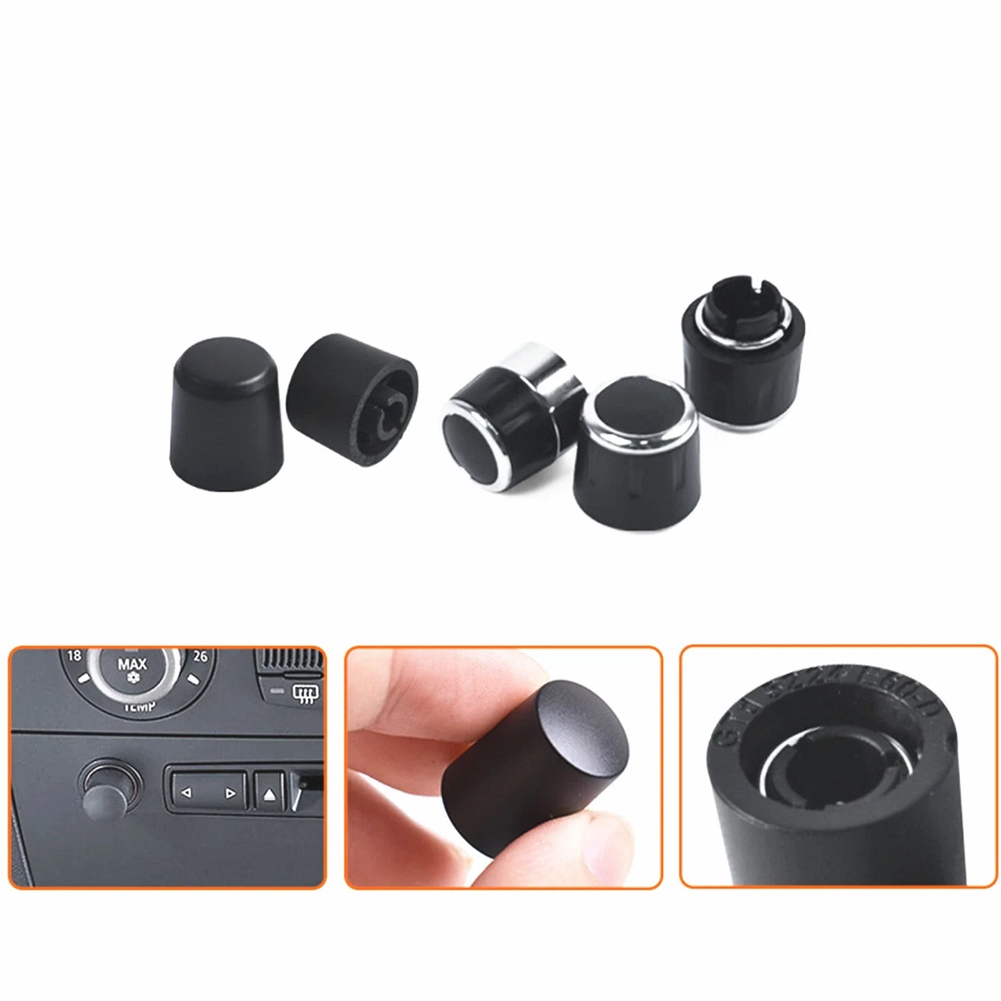 Center CD Player Volume Knob for BMW E90 E91 E92 E93 (2005–2012)