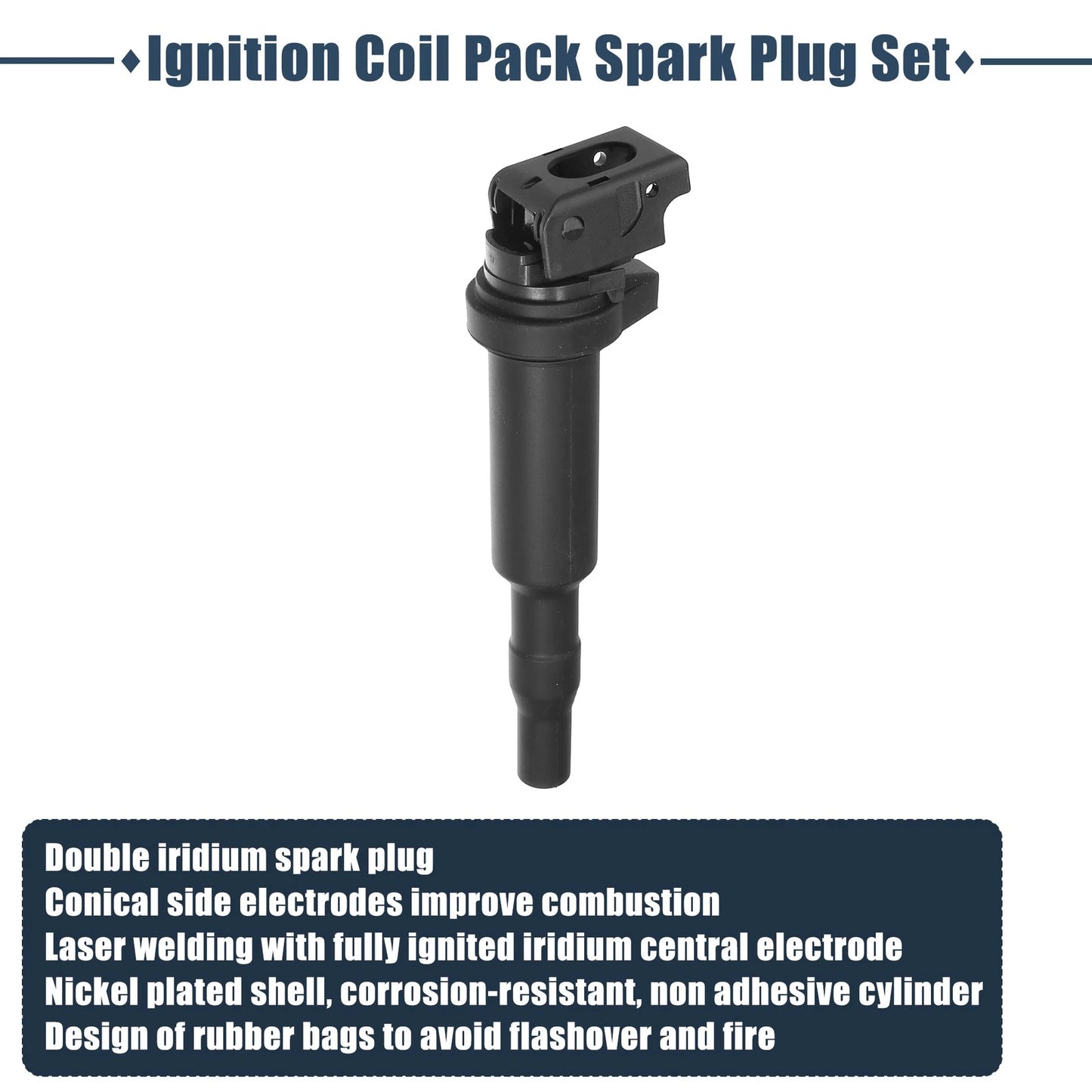 Ignition Coils and Spark Plugs Set for BMW 3.0L