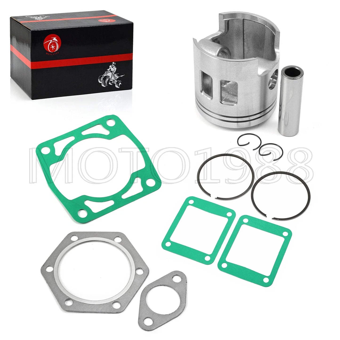 Piston Ring Cylinder Head Gasket Kit for EZGO Gas Golf Cart (1989–1993)