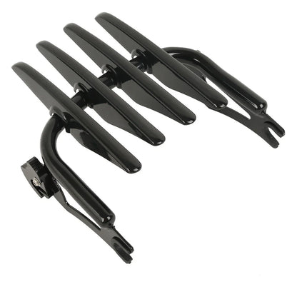 Sissy Bar Backrest Pad Luggage Rack Docking Kit for Harley Road Glide (14-24)