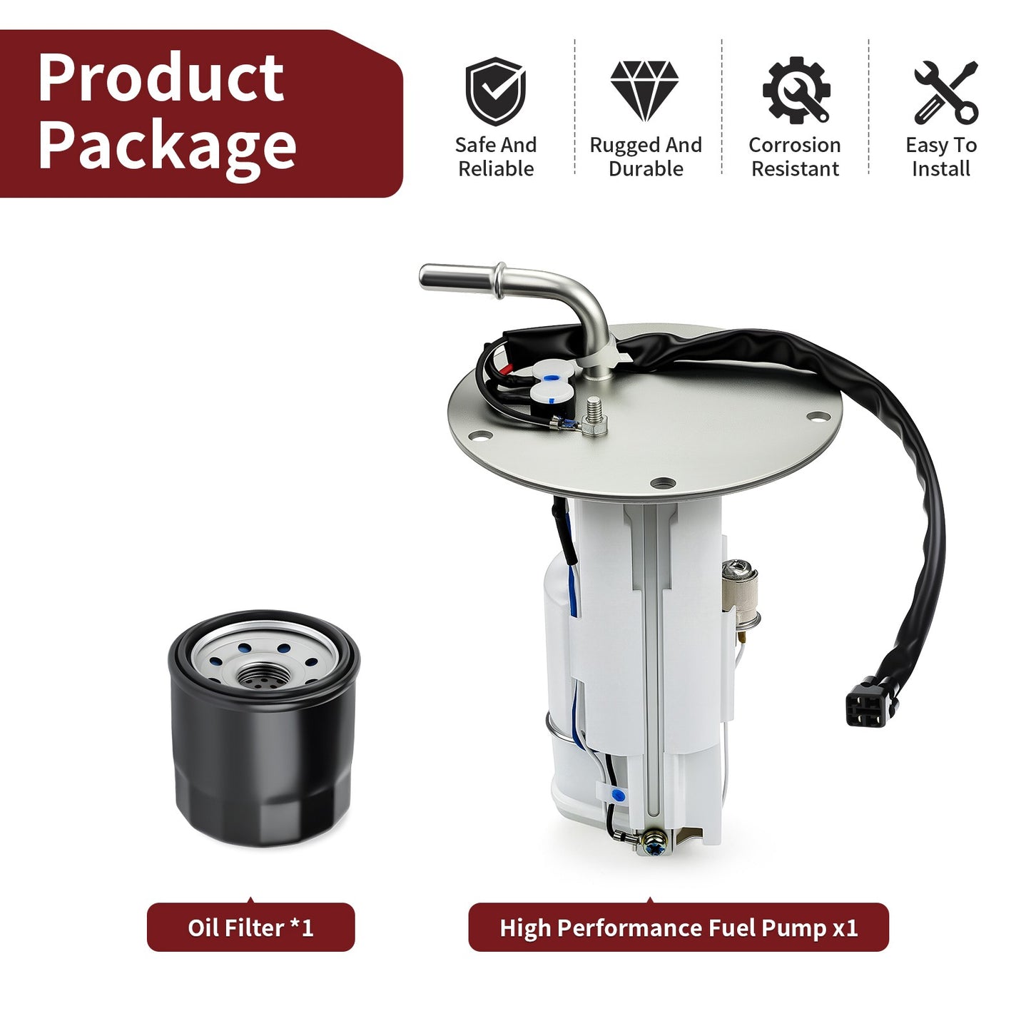 Fuel Pump and Oil Filter for Kawasaki Vulcan 900 Classic (2006–2024)