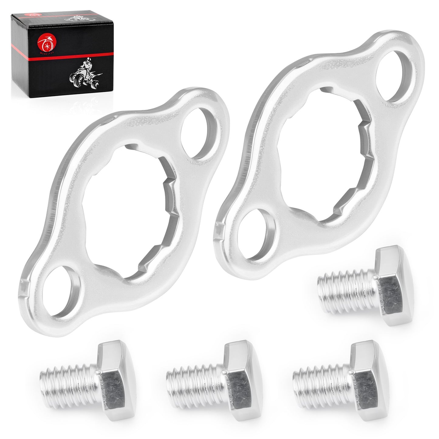 Set of 2 Front Sprocket Retainer Plates for Honda ZB50 (1988) / PC50 (1970)
