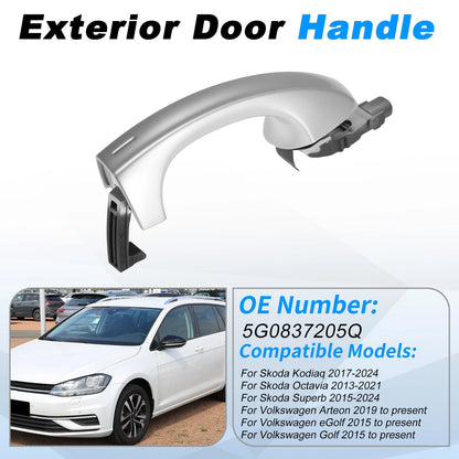 Exterior Door Handle for Skoda Kodiaq (2017–2024) No.5G0837205Q Chrome