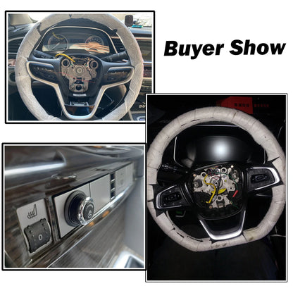 Heated Steering Wheel Cover 25in 6-Level for Universal