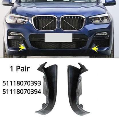 Set of 2 Front Bumper Side Grille Trim for BMW X3 X4 (2018–2021)
