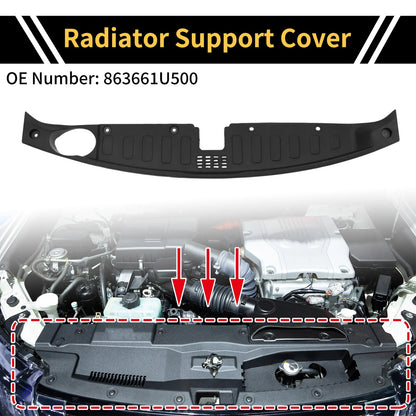 Radiator Support Cover for Kia Sorento (2015–2020) No. 863661U500, ABS Black