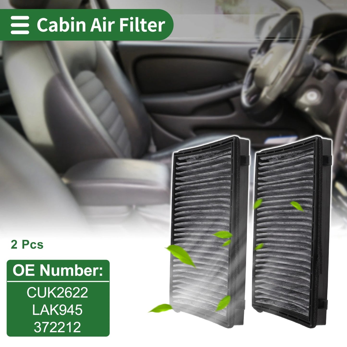 Cabin Air Filter for Chevrolet Captiva C100 (2006–2018) CUK2622