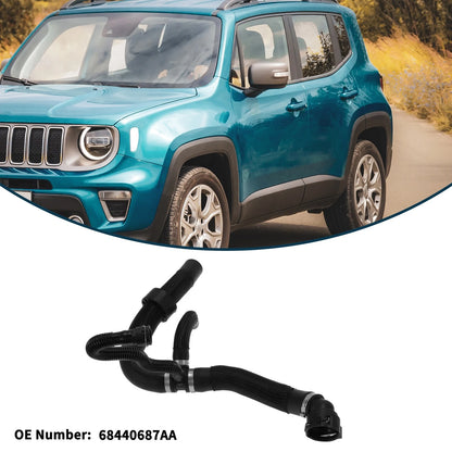 Radiator Hose for Jeep Renegade (2015–2023) No. 68440687AA Rubber Black