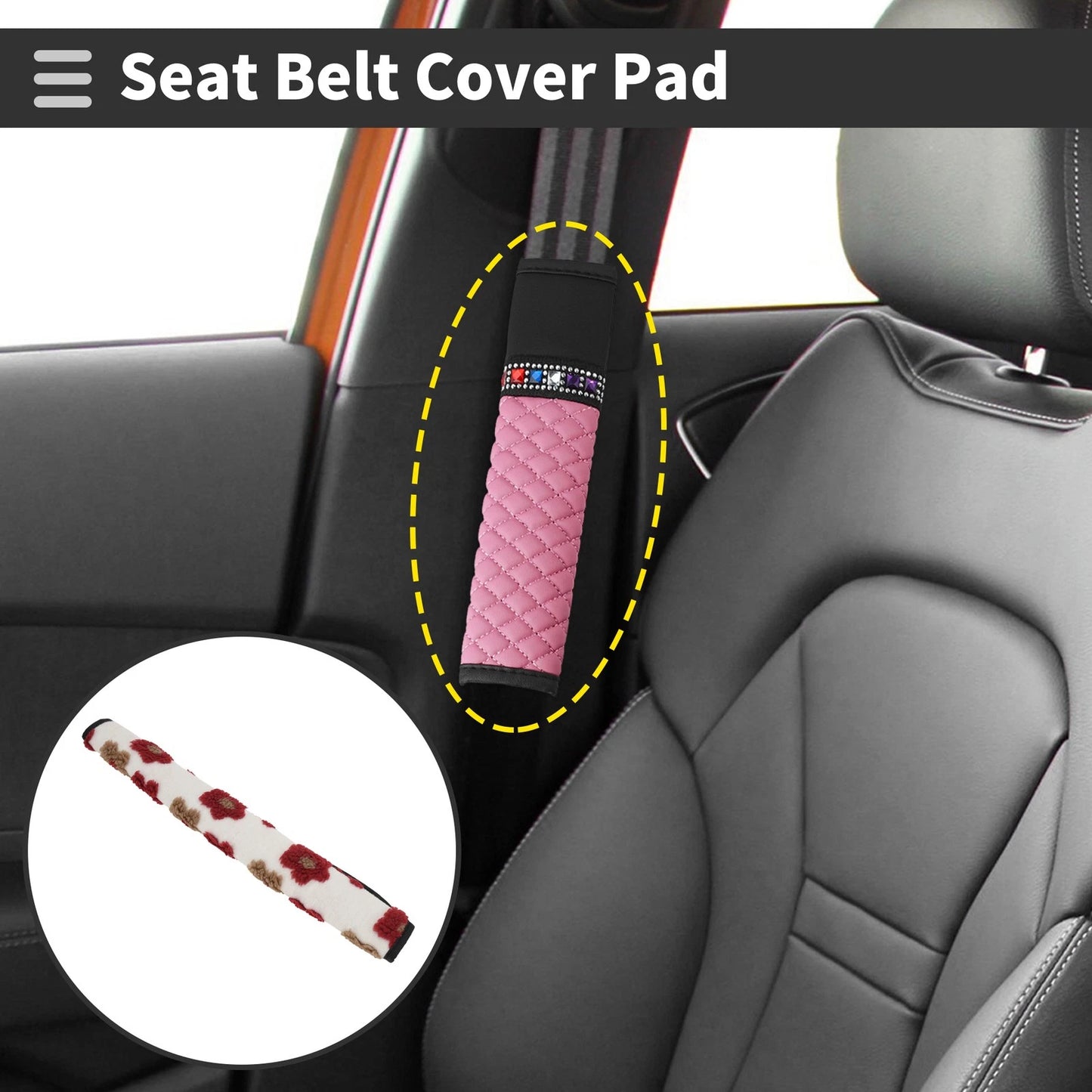 Seat Belt Cover Pad for Universal Fit (50cm)