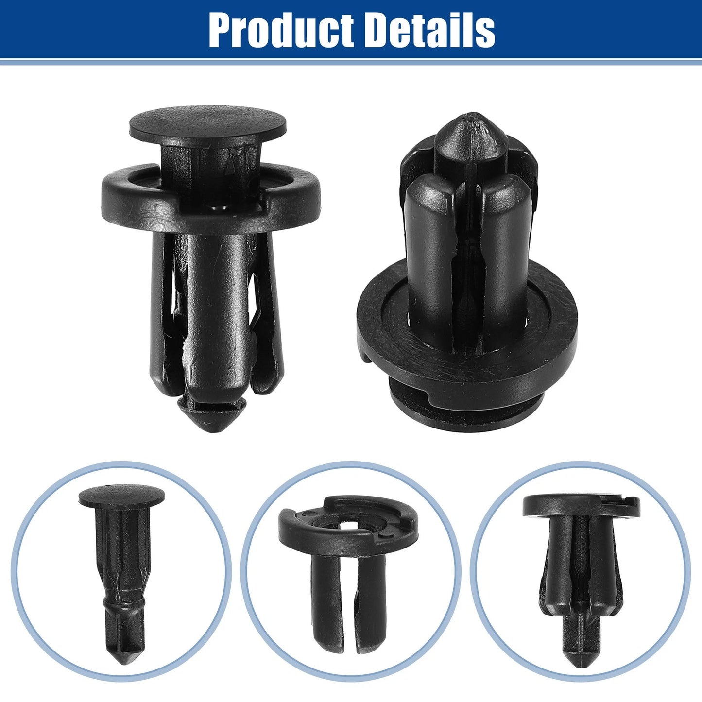 10 Pcs Bumper Cover Push Type Retainer Clips for Nissan 240SX (1989–1998) No. 0155309241