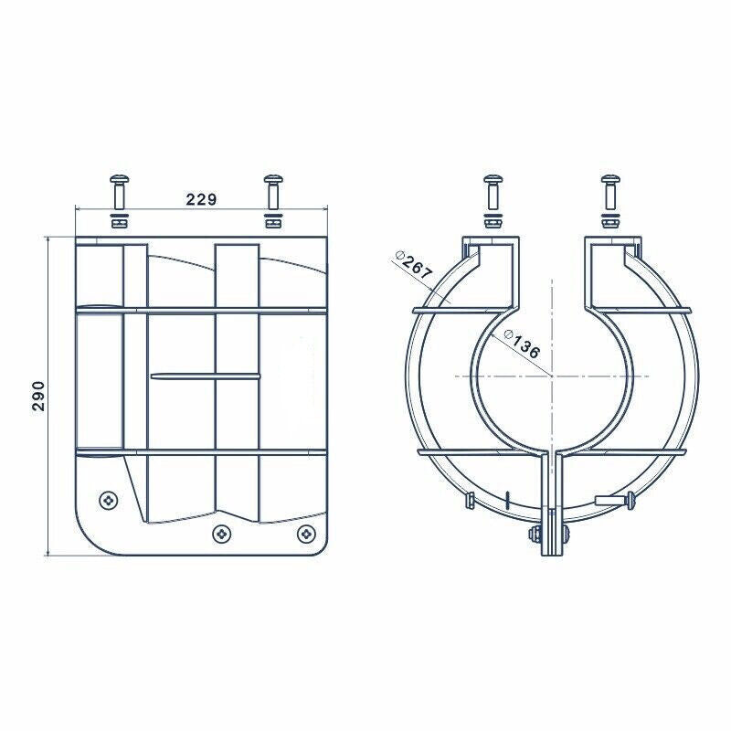 Outboard Propeller Safety Guard for Most Boat Engines (9.9–120HP)