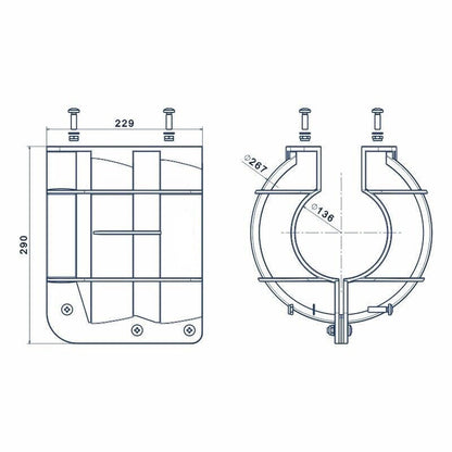 Outboard Propeller Safety Guard for Most Boat Engines (9.9–120HP)